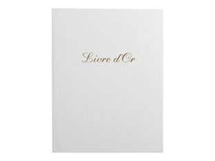 Exacompta Balacron - Livre d'or 26 x 22 cm - 100 pages - blanc