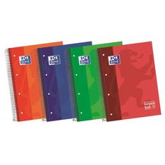 Oxford ebook 5 colores A4+ 120 hojas 5x5 50% hojas gratis