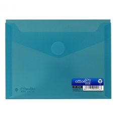 Sobre A6 con cierre de velcro azul