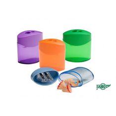 Afilalapiz plastico 2 usos con deposito