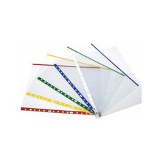 Caja 100 fundas liso folio amarillo 16 taladros