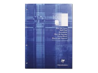 Clairefontaine - Bloc de cours - A4 - 200 pages - petits carreaux (5x5 mm)