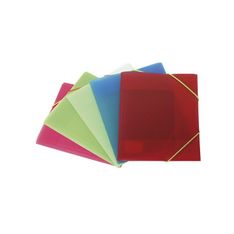 Carpeta colorgraf 3 solapas A5 gomas rojo