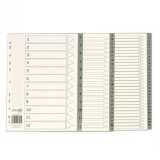 Separadores a - z multitaladro impresos A4