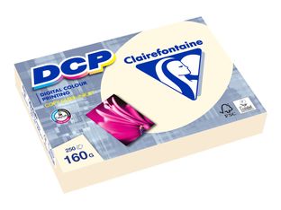 Clairefontaine DCP - Papier couleur - A4 (210 x 297 mm) - 160 g/m² - Ramette de 250 feuilles - ivoire