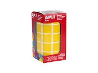 APLI kids - Adhésif décoratif - carré - 2 x 2 cm - jaune - permanent