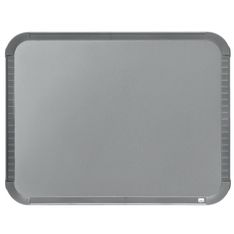 Nobo - Tableau blanc Slimline en acier laqué - 22 x 28 cm - magnétique - cadre gris