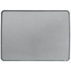 Nobo - Tableau blanc Slimline en acier laqué - 58 x 43 cm - magnétique - cadre gris