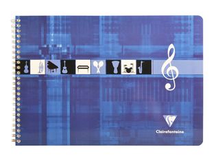 Clairefontaine - Cahier de musique spiralé A4 (21x29,7 cm) - format à l'italienne - 50 pages
