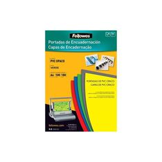 Pack de 100 portadas pvc verde opaco