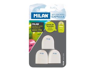 MILAN - Borrador - blanco - goma sintética (paquete de 3)