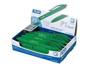 MILAN P1 TOUCH - Bolígrafo  - verde - 1 mm - retractil