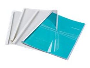 Fellowes Standard - 10 mm - A4 (210 x 297 mm) - 100 hojas - 150 micrones - blanco - 200 g/m² - 100 uds. PVC térmico / tapa de encuadernación de cartón