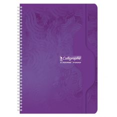 Calligraphe 7000 - Cahier reliure intégrale 21 x 29.7 cm - 100 pages - grands carreaux (Seyes) - violet