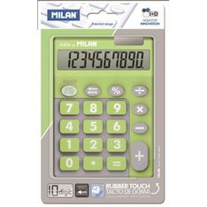 Milan calculadora 10 dãgitos teclas grandes duo verde
