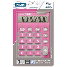 Milan calculadora 10 dãgitos teclas grandes duo rosa