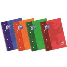 Oxford ebook 4 colores A5+ 120 hojas 1 linea 50% hojas gratis