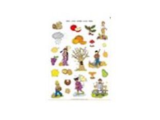 Apli - 3 feuilles gommettes automne