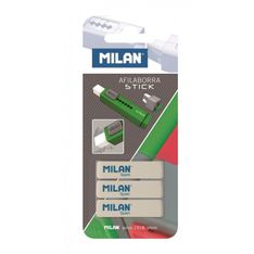 Milan blister 3 gomas de recambio para afilaborra stick