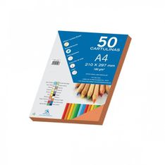 Dohe cartulina 50h. 180g A4 naranja