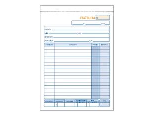 Dohe - Cuaderno de facturas - 50 hojas - A5 - triplicado - sin copia de carbón