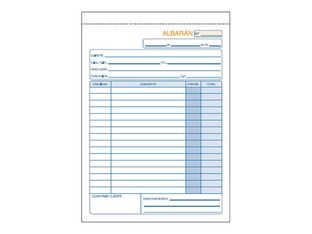 Dohe - Cuaderno de pedidos de entrega - 50 hojas - A5 - duplicado - sin copia de carbón