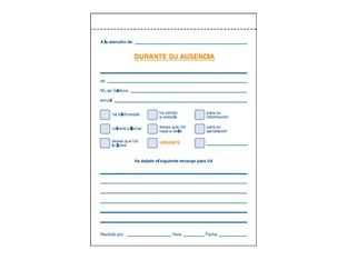 Dohe - Agenda de llamadas telefónicas - 100 hojas - A6