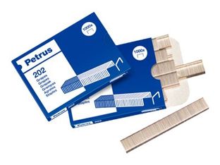 Petrus - Grapas - 202 - acero galvanizado - paquete de 1000 - para P/N: 205