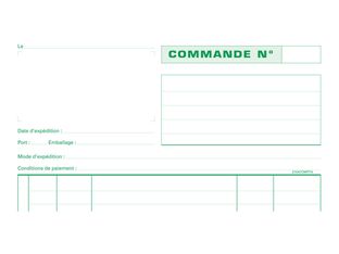 Exacompta - 5 Manifolds Carnets de commandes - 50 dupli - A4