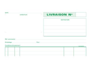 Exacompta - 5 Manifolds Carnets de livraisons - 50 dupli - A4