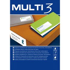 Etiquetas multi3 cd's caja 100 uds