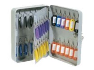 Solveig - Armoire à clés - 48 crochets - acier gris clair