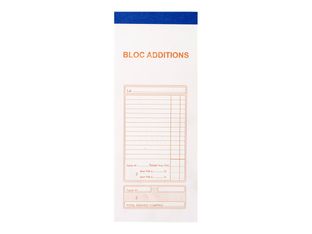 Exacompta - 10 Blocs additions - 50 feuilles - 96 x 230 mm - en double