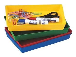 FAIBO - Bandeja de bolígrafos - 23 x 14.5 cm - polipropileno (PP) - azul