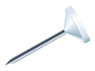 Exacompta - 100 Épingles tête plate - 5 mm - blanc