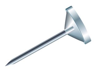 Exacompta - 100 Épingles tête plate - 5 mm - transparent