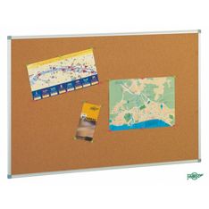 Tablero de corcho con marco de aluminio