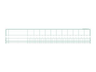 Exacompta - Piqûre tête paresseuse - 11 colonnes par page - 27 x 32 cm