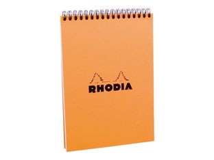 Rhodia Classic - Bloc notes à spirales - A5 - 80 pages - petits carreaux - à spirales