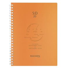 Agenda à spirale Linicolor - 1 semaine sur 2 pages - 16 mois - 15 x 21 cm - disponible dans différentes couleurs - Exacompta