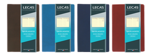 Agenda Lecas Classique WIRE'O 1 semaine sur 2 pages - 16x24 cm - disponible dans différents modèles - Hamelin