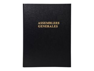 Exacompta - Reliure Délibérations des assemblées générales 4 anneaux