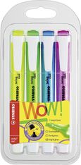 Stabilo swing cool - Pack de 4 surligneurs - couleurs assorties - encre à l'eau - 1-4 mm