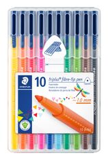 Staedtler triplus - 10 Feutres - couleurs assorties