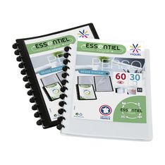 Viquel Geode - Porte vues personnalisable à pochettes repositionnables - 60 vues - A4 - noir