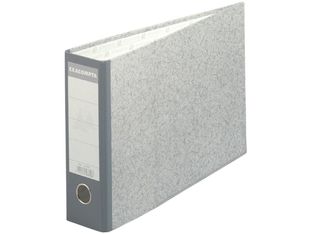 Exacompta - Classeur à levier à l'italienne - Dos 70 mm - A4 horizontal - pour 550 feuilles - gris marbré avec dos gris
