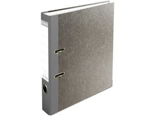 Exacompta - Classeur à levier - Dos 50 mm - A4 - pour 400 feuilles - gris marbré avec dos gris