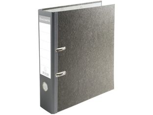 Exacompta - Classeur à levier - Dos 80 mm - A4 - pour 600 feuilles - gris marbré
