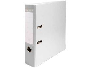 Exacompta - Classeur à levier - Dos 80 mm - A4 - pour 600 feuilles - blanc