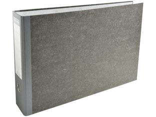 Exacompta - Classeur à levier - Dos 70 mm - A3 paysage - pour 550 feuilles - gris marbré avec dos gris